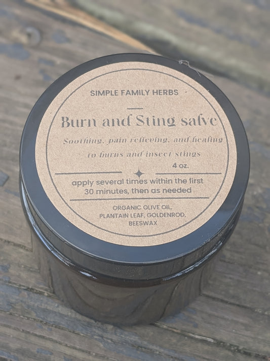 Burn and Sting Relief Salve